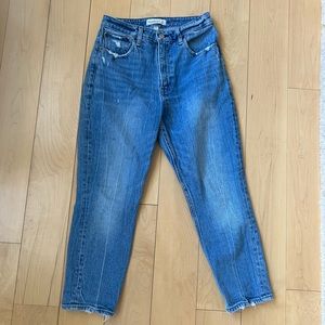 Abercrombie and fitch curve love high rise mom jeans